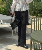 Flow wrap skirt pants