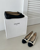 Perriton Color Scheme Ribbon Flat Shoes