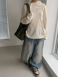 [Unisex] Hinkmo Side Button Waffle Hoodie