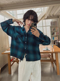 Flute Crop Check Shirt