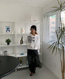 Meln Lettering Cropped Hoodie