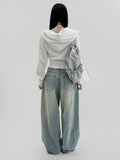 Mini Washing Wide Denim