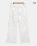 Hiel Low-Rise Bootcut Elastic Pants
