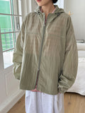 [unisex] Duque Summer Nylon Hood Over Wind Jumper