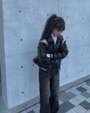 Kochi Leather Varsity Padded Jumper
