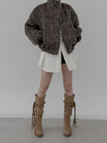 Letch Wool Mohair Quilted Jumper