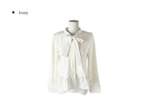 Sau Dot Ribbon Layered Cardigan