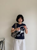 Calt Lettering Crop Short Sleeve Tee