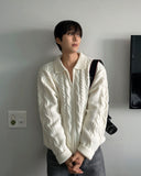 Infinity Cable Long Sleeve Knit Cardigan