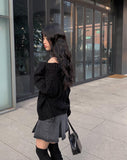 Zito Black Blue Cargo Mini Skirt