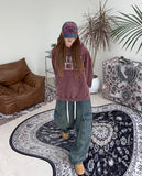 Eater Button Cargo Banding Denim Pants