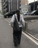 Iu Denim Pintuck Wide Banding Pants