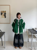 [unisex] Kaif Rivet Cut Washing Wide Denim Pants