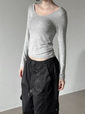 Roun Basic Deep Round Neck Tee