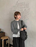 Delinelle Dot Round Cardigan