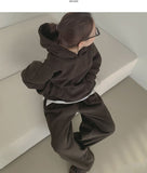 Corduroy Cody Set-up Pintuck Wide Loose-Fit Hood Two-Piece Thick Brushed