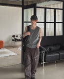Jade Zipper Pocket Cargo Pants