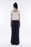 Code track line nylon banding pants