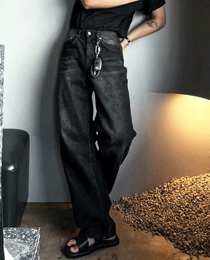 デニム・ジーパン HUECLOSET Rivet washing denim pants COSYHARU (コシハル) - リベットウォッシングデニムパンツ