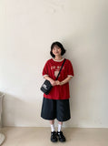 Melmio Stripe Denim Bermuda Pants