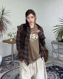 Louver pigment check shirt