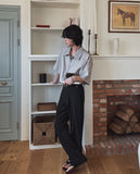 Vibe pin tuck short sleeve jacket