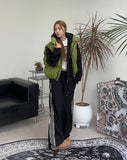 Nesso Rivet Brushed Hood Zip-Up