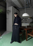 WAIST FOLD SLIT LONG SK