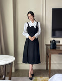 Daymu Tie Shirring Blouse