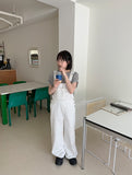 Curimi Dot Cotton Suspender Pants