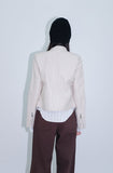 neck button rider jacket