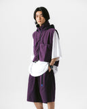 [AG] Nylon Hidden Hood Crop Vest
