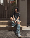 Recluse Funky Damage Balloon Denim Pants