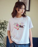 DTP Doodle Art Crop Short Sleeve Tee