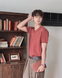 Benel V-neck Short Sleeve Knit
