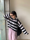 Larina Stripe Summer Hood Knit