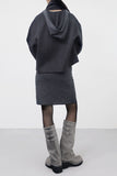 Momen muffler handmade short coat