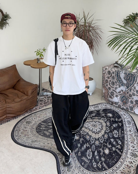 【SATIIIZ】Postes short sleeve t-shirt Postes short sleeve t-shirt - satiiiz