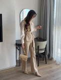 Maiden slim bootcut slacks