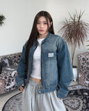 Le So Carpenter Patch Denim Jacket