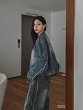 Lundy Dekki Biker Denim Jacket