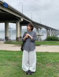 Hyugi Pintuck Adjust Banding Wide Pants