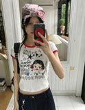 BOOM RINGER CROP T