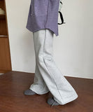 [BAONHAUS] Kathleen Banding Semi-Bootcut Pants