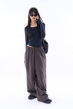 Cape slim hand warmer T-shirt