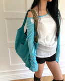 Ronan Leopard Color Matching Shoulder Bag
