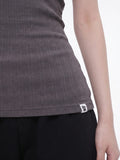 Ribbed Halter Sleeveless Top