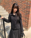 Bellen Button Tweed Jacket
