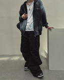 Dirty spray shine warmer hooded zip-up