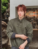 Garron Stand Collar Cotton Field Jacket